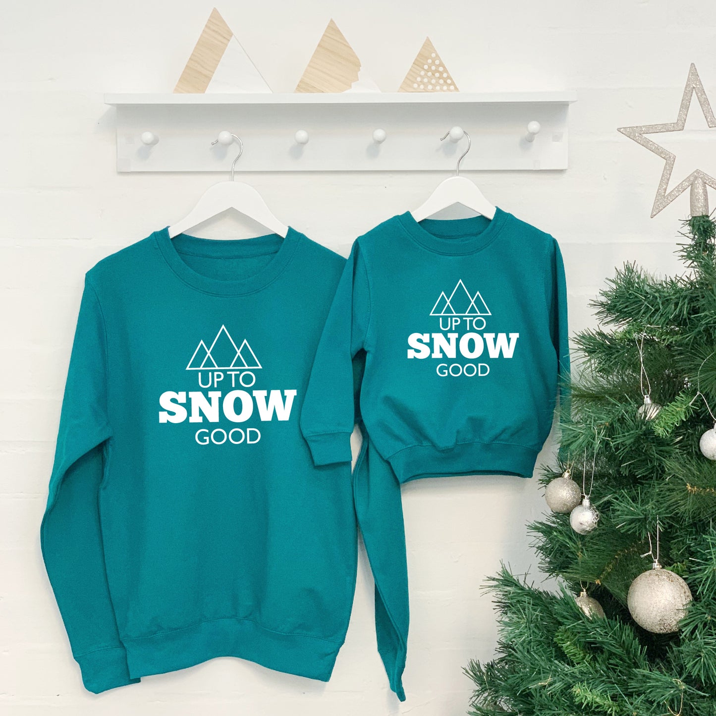Up To Snow Good Parent And Child Matching Jumper Set - Lovetree Design