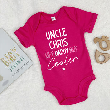 Uncle, Like Daddy But Cooler Babygrow - Lovetree Design