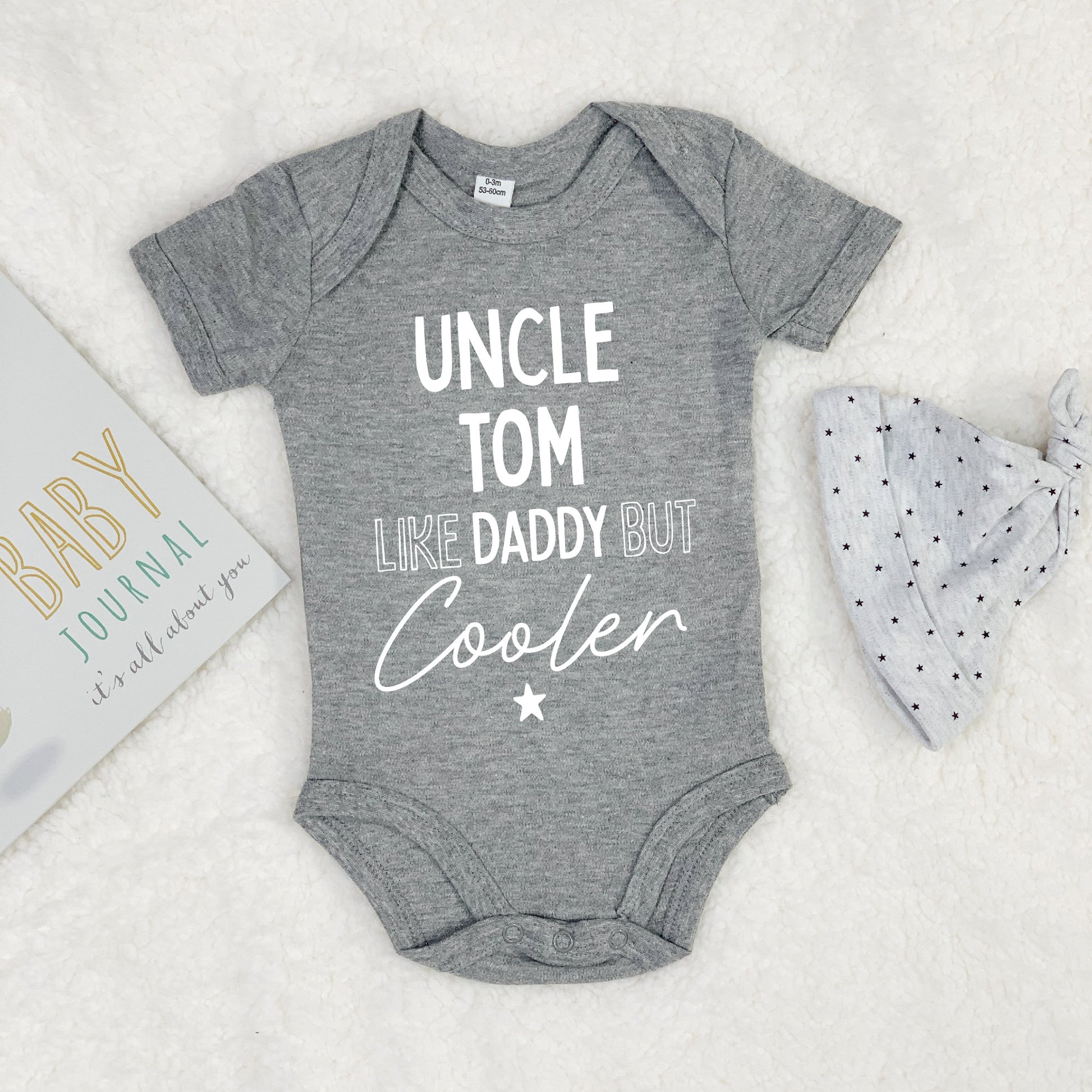 Uncle, Like Daddy But Cooler Babygrow - Lovetree Design