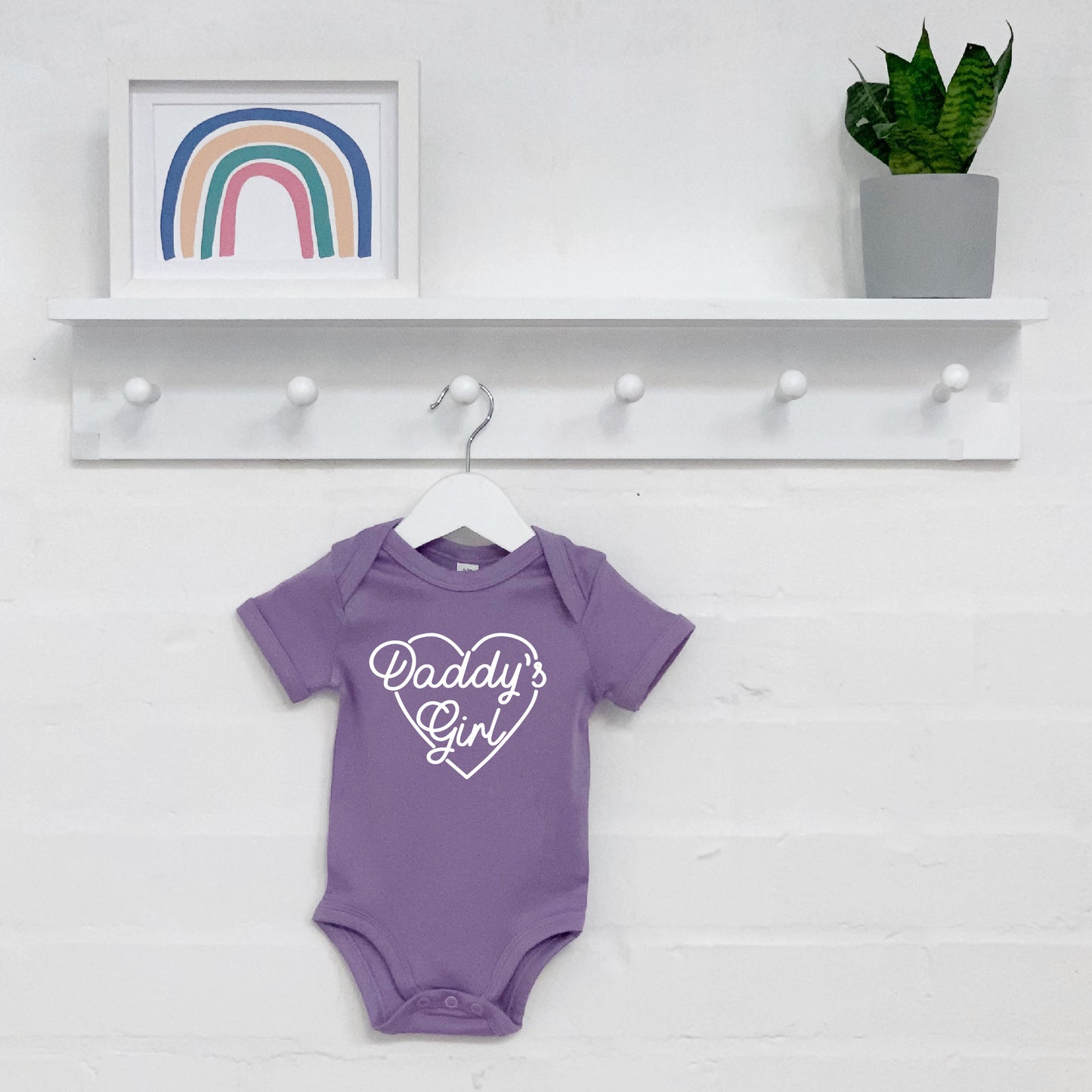 Daddy's Girl Fathers Day Babygrow With Heart - Lovetree Design
