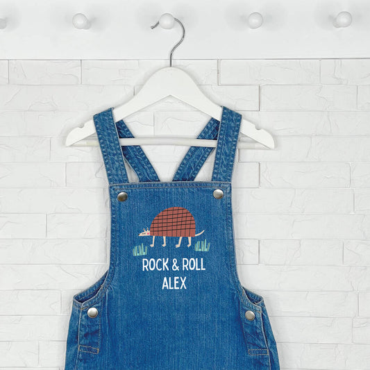 Armadillo Rock And Roll Baby Dungarees - Lovetree Design