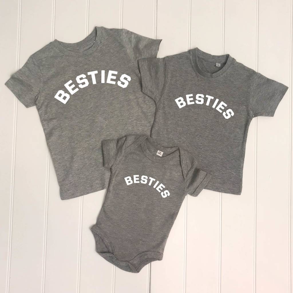 Besties Three Siblings Three T Shirt Set - Lovetree Design