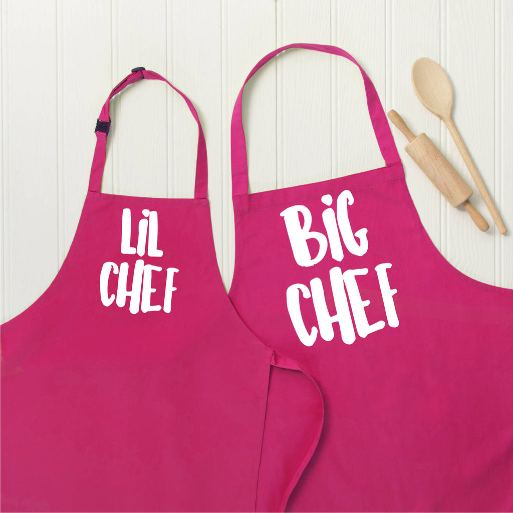 Big Chef / Lil Chef Matching Apron Set - Lovetree Design