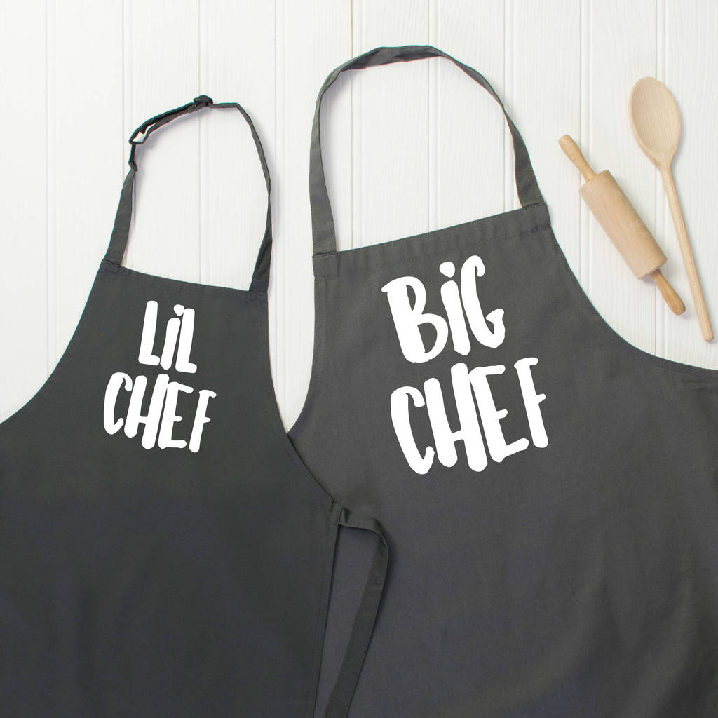 Big Chef / Lil Chef Matching Apron Set - Lovetree Design