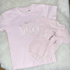 Big Sister Little Sister T Shirt Set Pink And Rose Gold - Lovetree Design