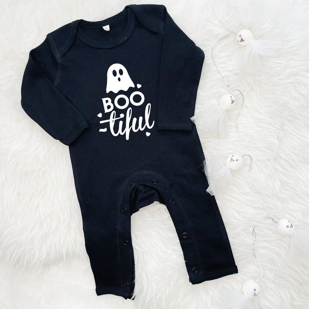 Boo Tiful Ghost Halloween Baby Outfit - Lovetree Design