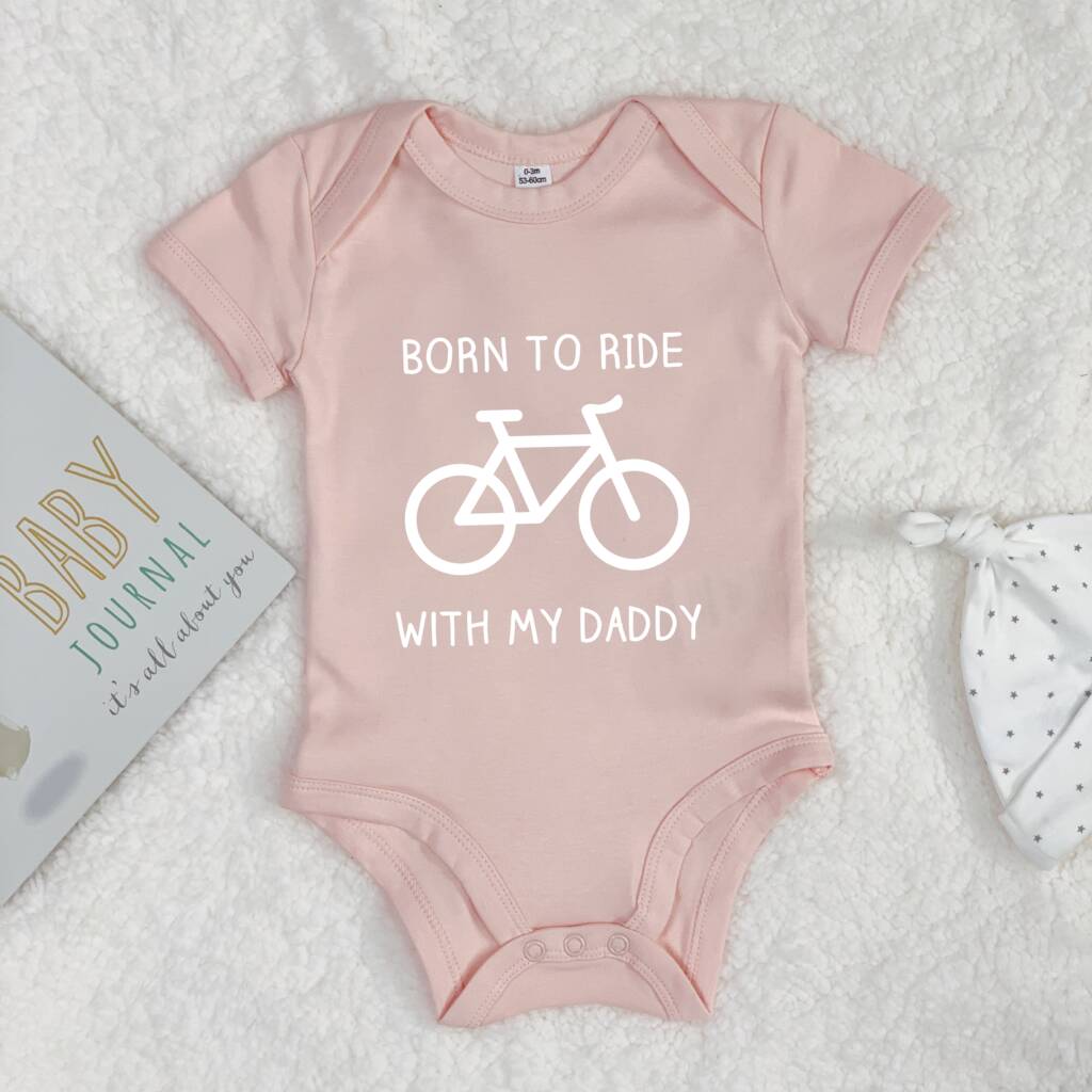 Born To Ride With Daddy Cycling Babygrow