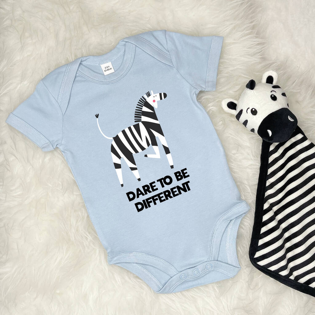 Dare To Be Different Zebra Jungle Babygrow - Lovetree Design