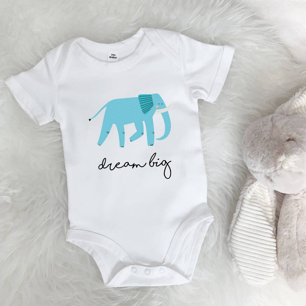 Elephant Dream Big Jungle Babygrow - Lovetree Design