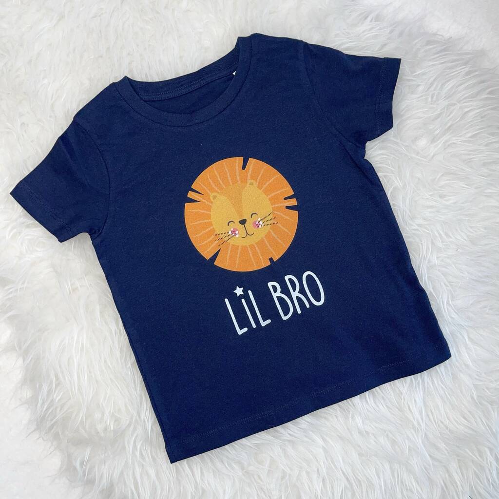 Lion Big Bro Lil Bro T Shirt Set - Lovetree Design