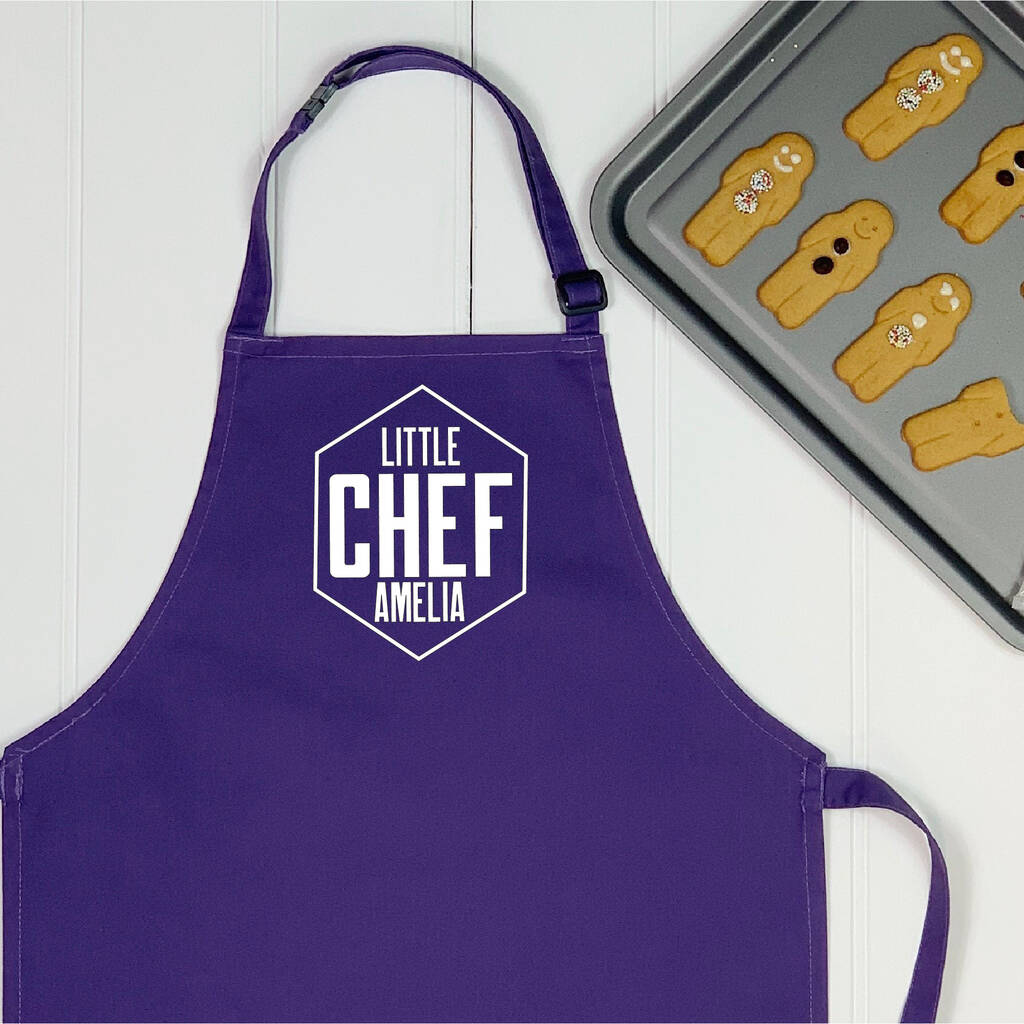 Little Chef Personalised Hexagon Kids Apron - Lovetree Design