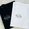 Lovers Tattoo Style T Shirt Set Personalised With Date - Lovetree Design