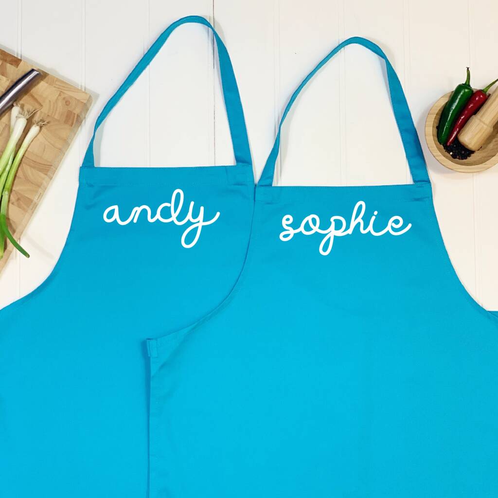 Couples Personalised Apron Set - Lovetree Design