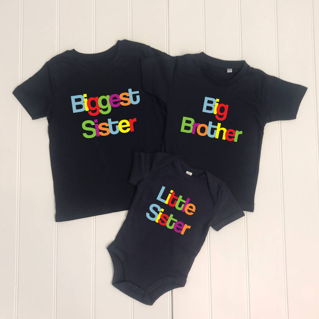 Multicoloured Set For Three Siblings - Lovetree Design