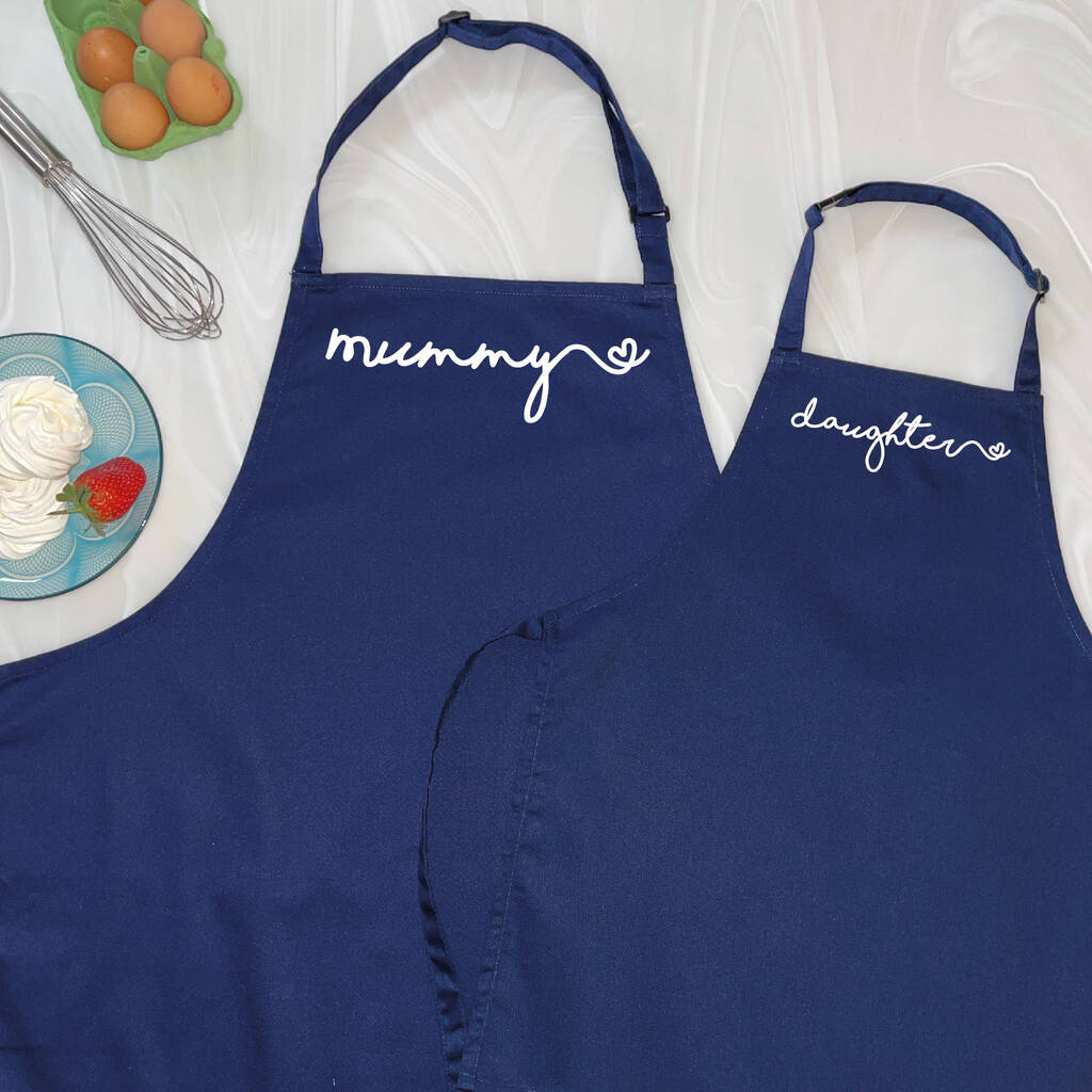 Mummy And Daughter Heart Apron Set - Lovetree Design