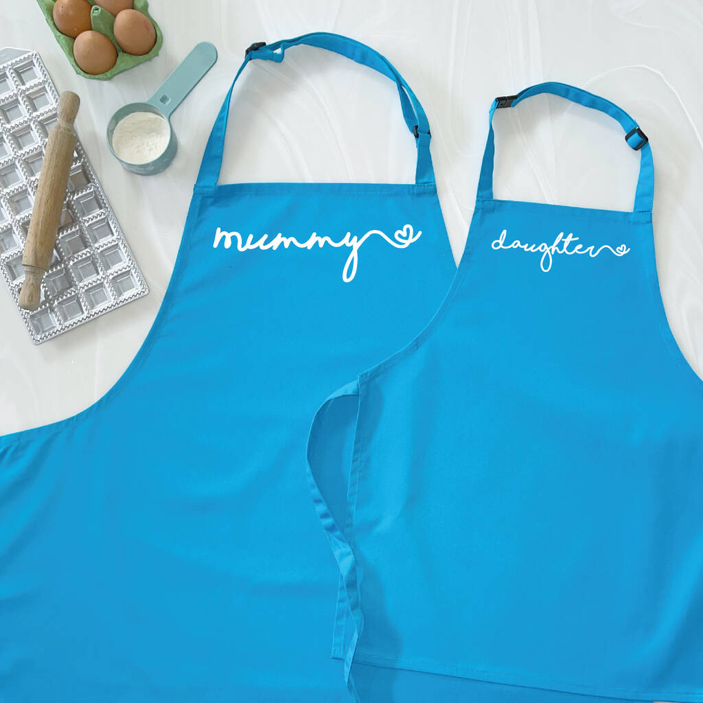Mummy And Daughter Heart Apron Set - Lovetree Design