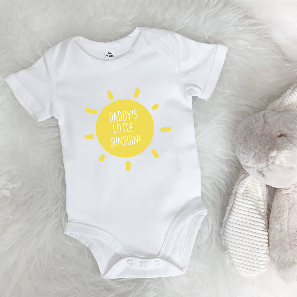 Personalised Little Sunshine Babygrow - Lovetree Design