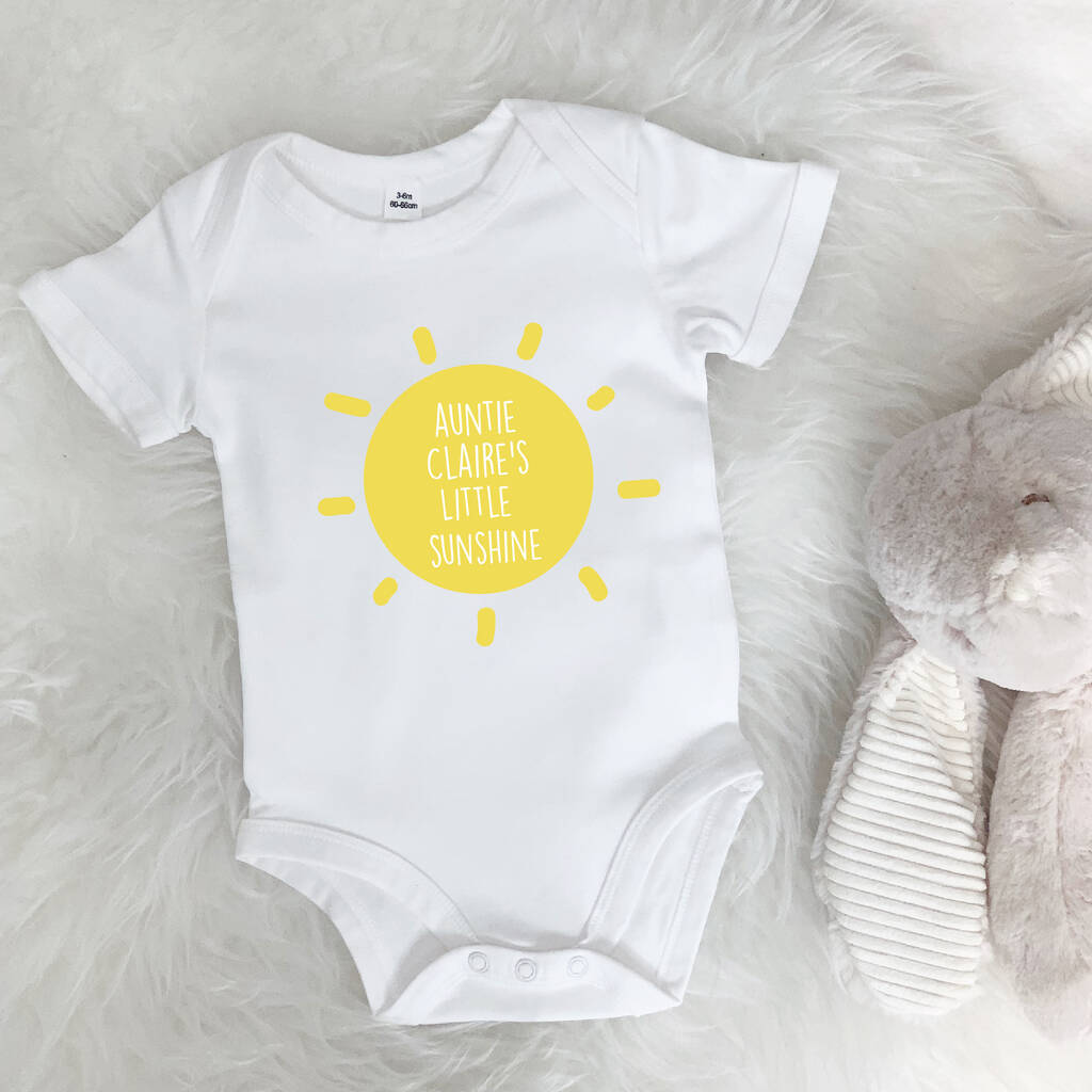 Personalised Little Sunshine Babygrow - Lovetree Design