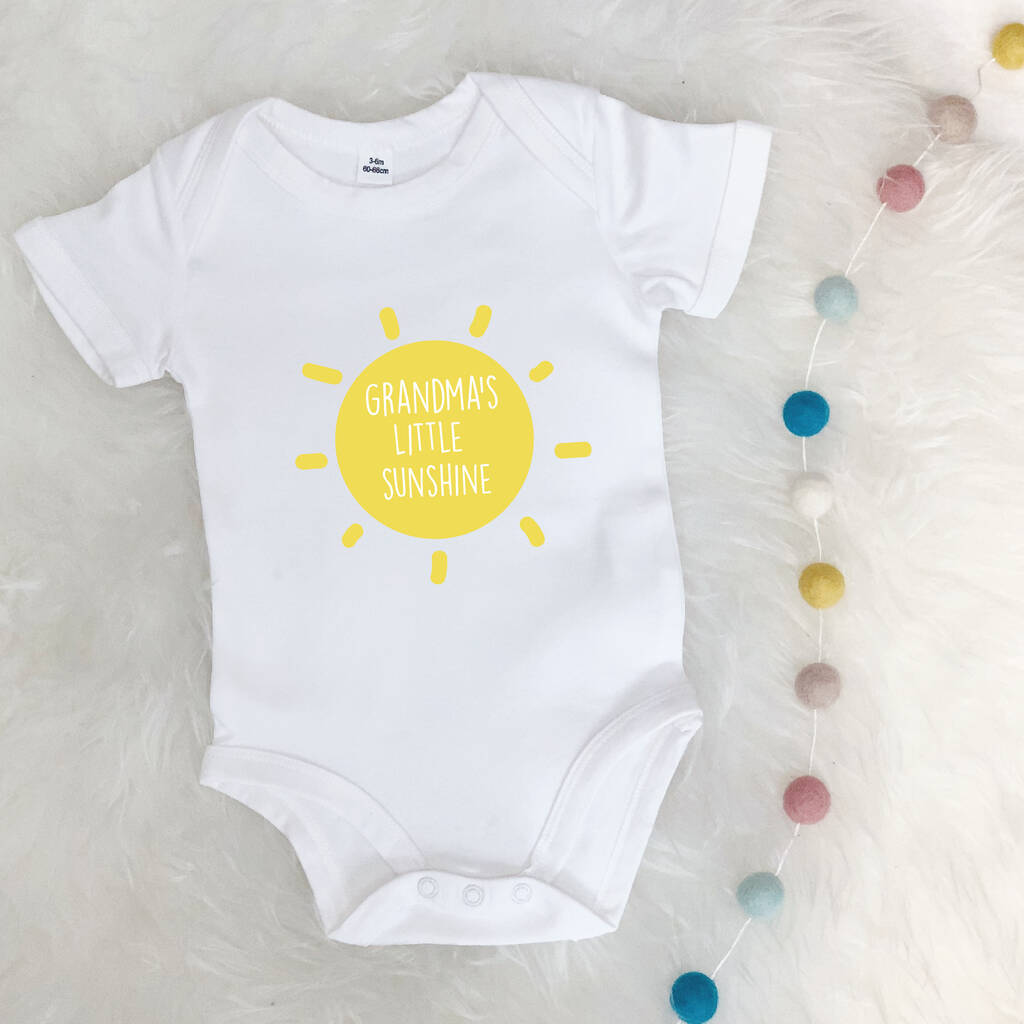 Personalised Little Sunshine Babygrow - Lovetree Design