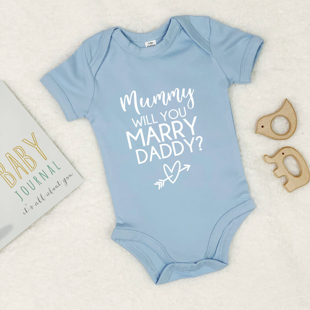Mummy, Will You Marry Daddy Proposal Babygrow - Lovetree Design