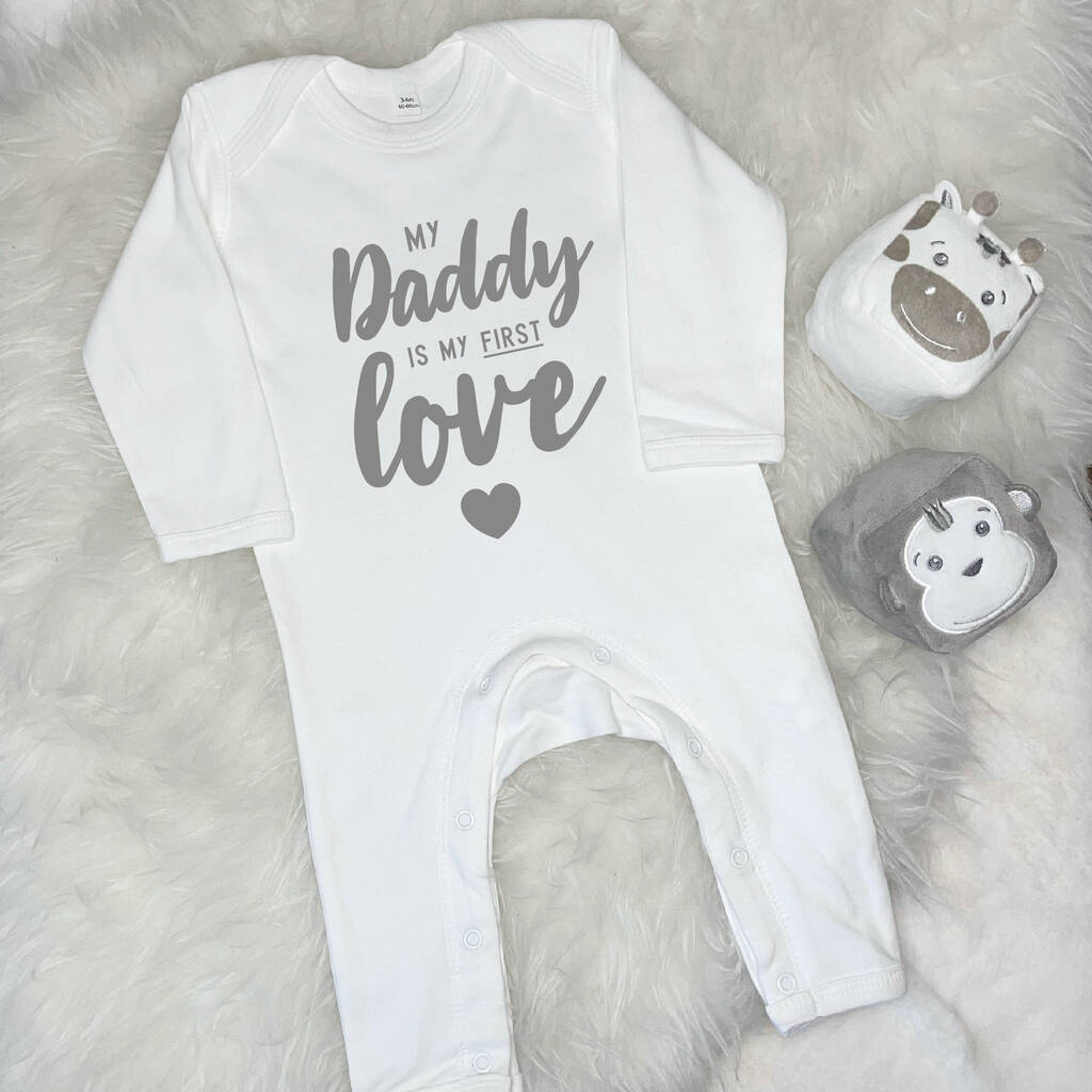 My Daddy Is My First Love Babygrow - Lovetree Design