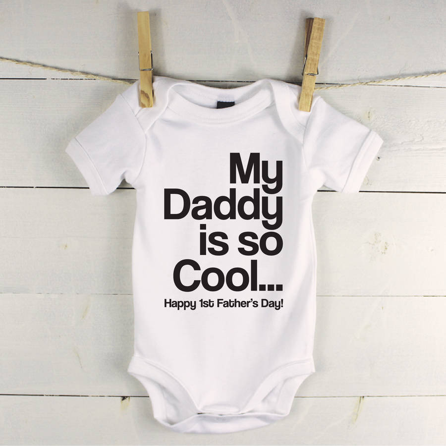My Daddy Is So Cool…Personalised Babygrow - Lovetree Design