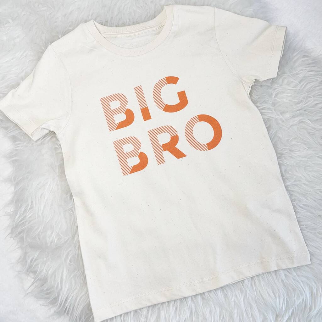 Orange Block Big Bro Lil Bro T Shirt Set - Lovetree Design