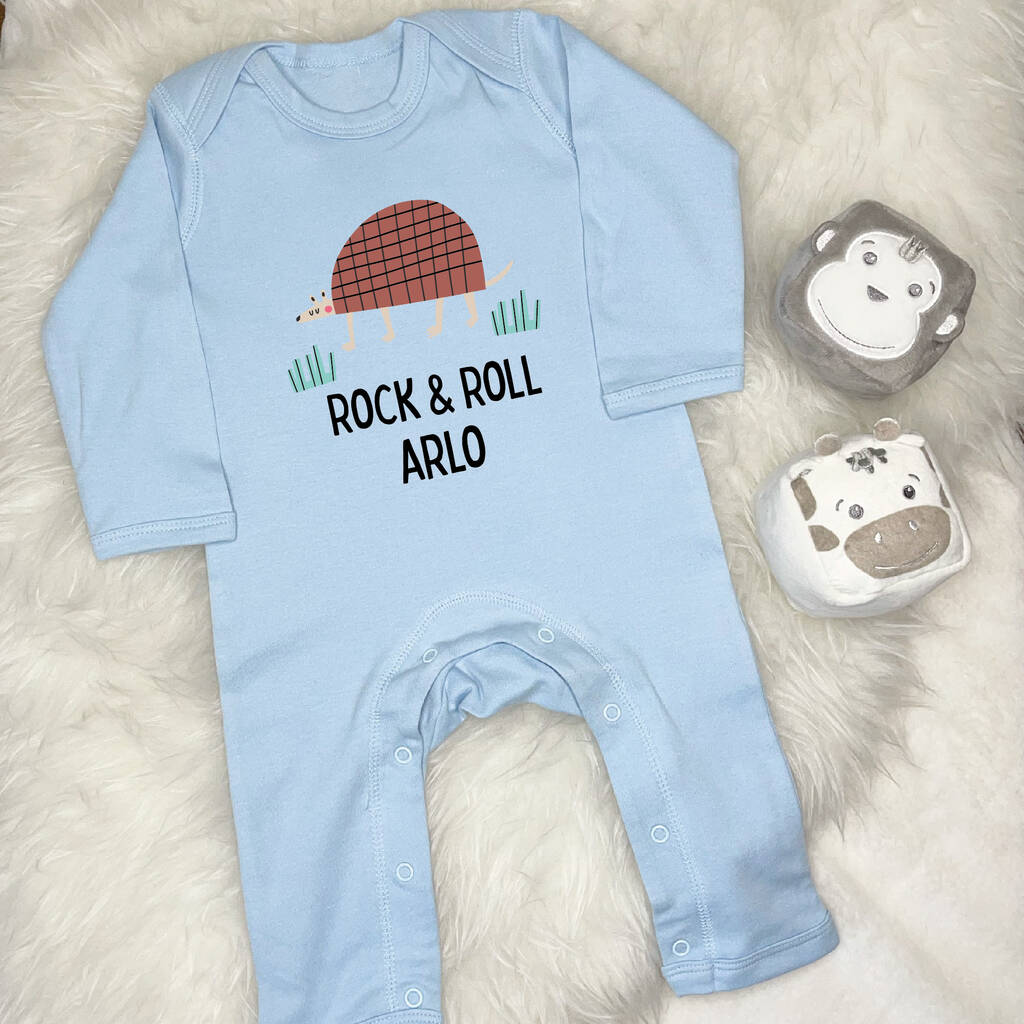 Personalised Armadillo Rock And Roll Rompersuit - Lovetree Design