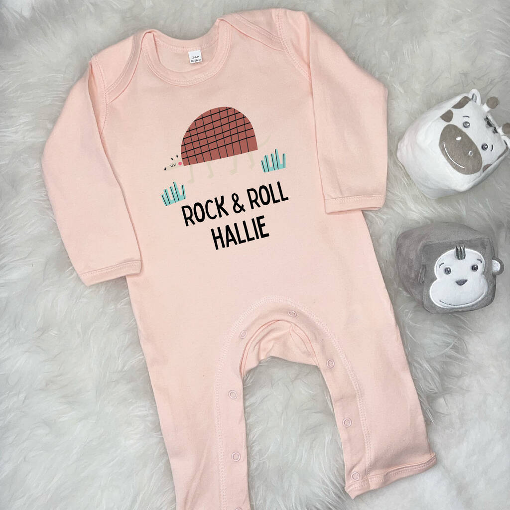Personalised Armadillo Rock And Roll Rompersuit - Lovetree Design