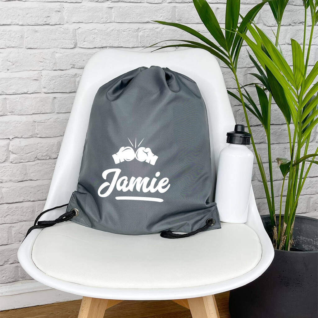 Personalised Boxing Drawstring Bag