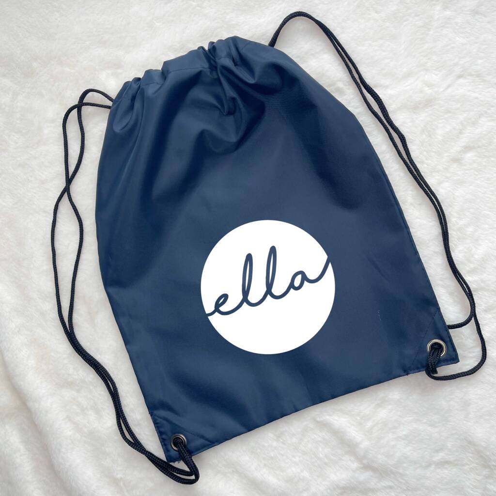 Kids Personalised Pe / Swimming Bag Circle Design - Lovetree Design