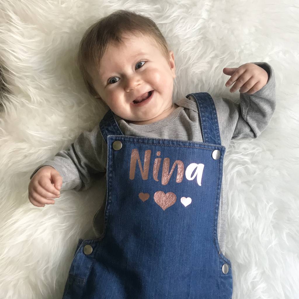 Baby denim dungarees hotsell