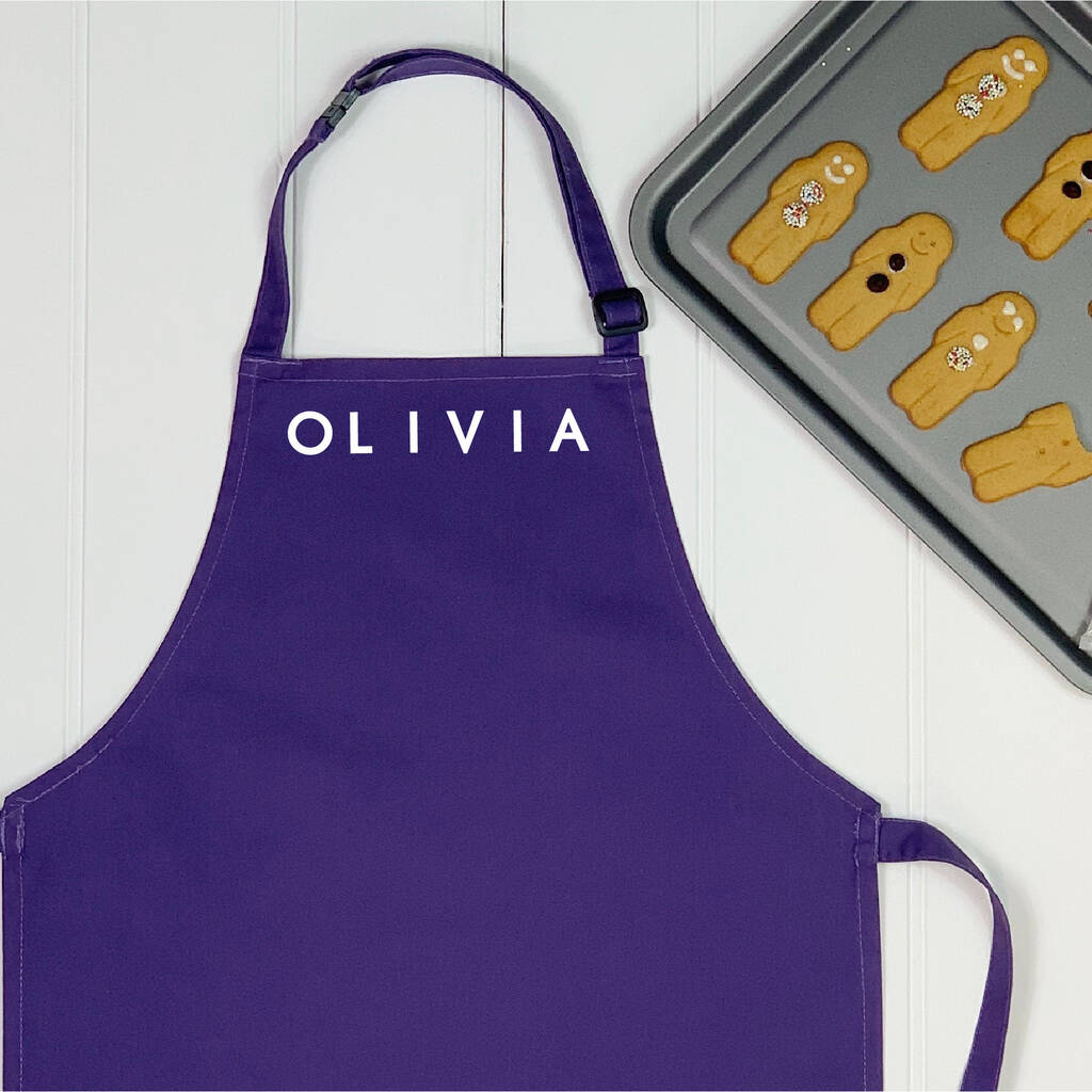 Personalised Kids Apron With Name - Lovetree Design
