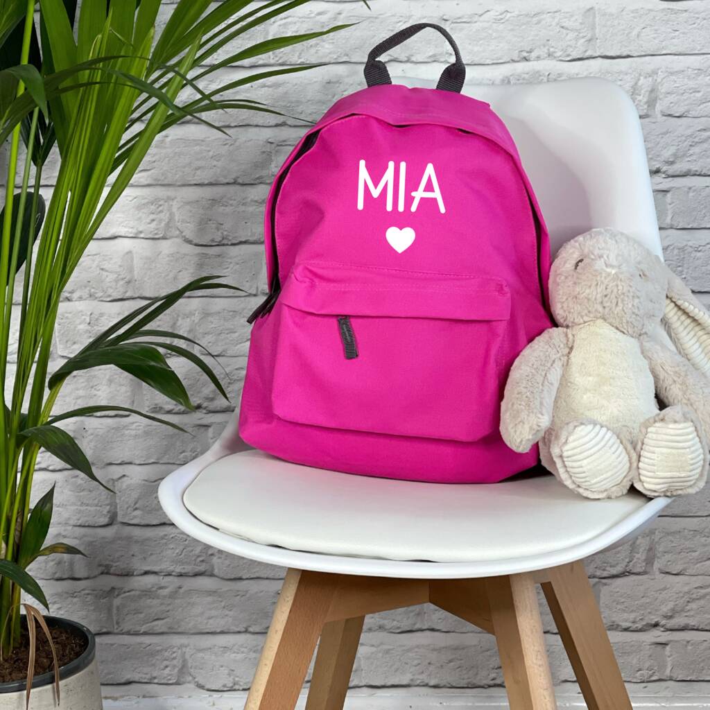 Personalised Star Or Heart Kids Rucksack - Lovetree Design