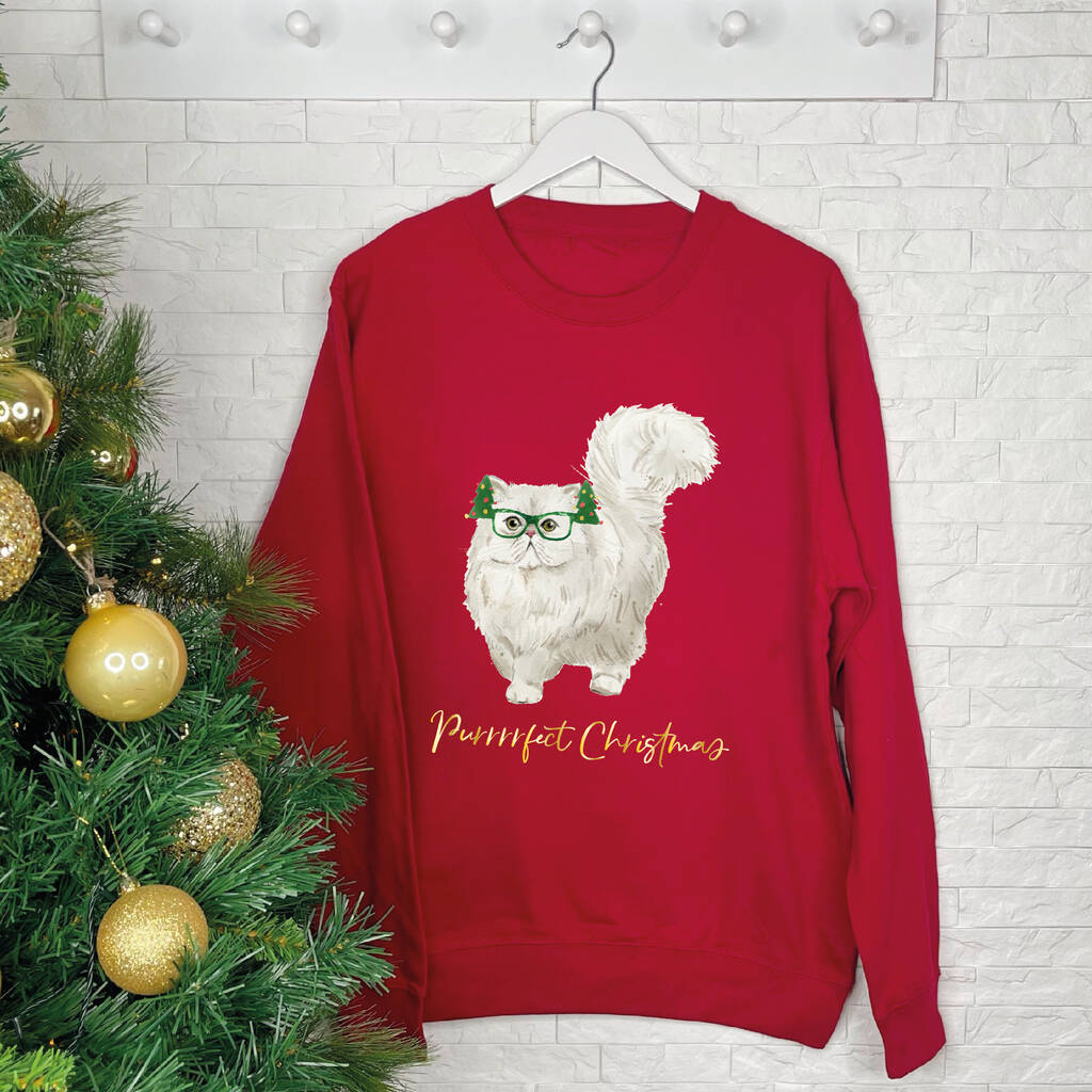 Christmas Jumper Jumpers With Cats On Them Purrrfect Cat Christmas