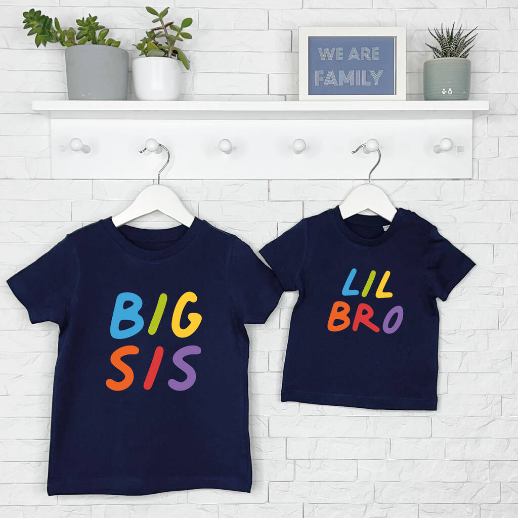 Rainbow Matching Sibling T Shirt Set - Lovetree Design