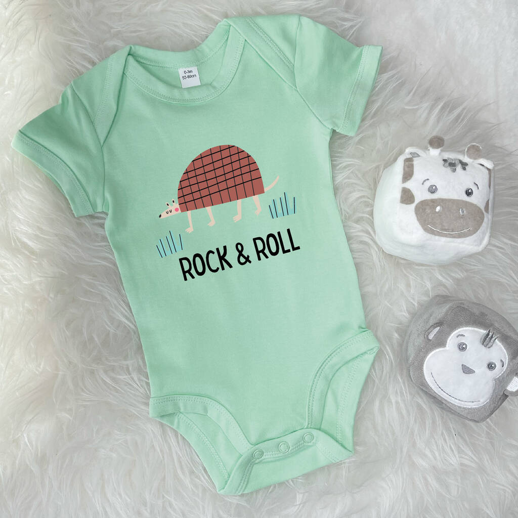 Rock And Roll Armadillo Babygrow - Lovetree Design
