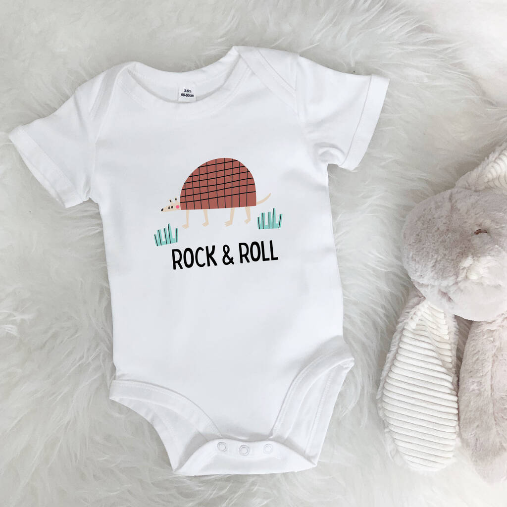 Rock And Roll Armadillo Babygrow - Lovetree Design