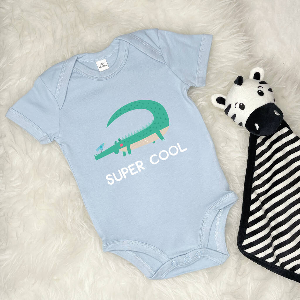 Super Cool Crocodile Jungle Babygrow - Lovetree Design
