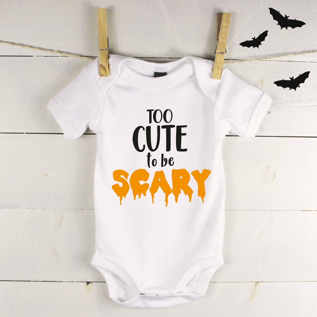 Too Cute To Be Scary Halloween Babygrow - Lovetree Design