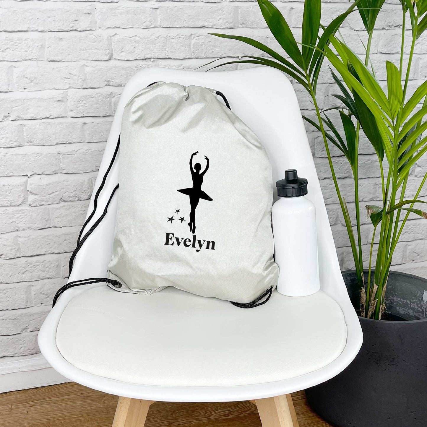 Pirouette Dancer Personalised Drawstring Dance Bag