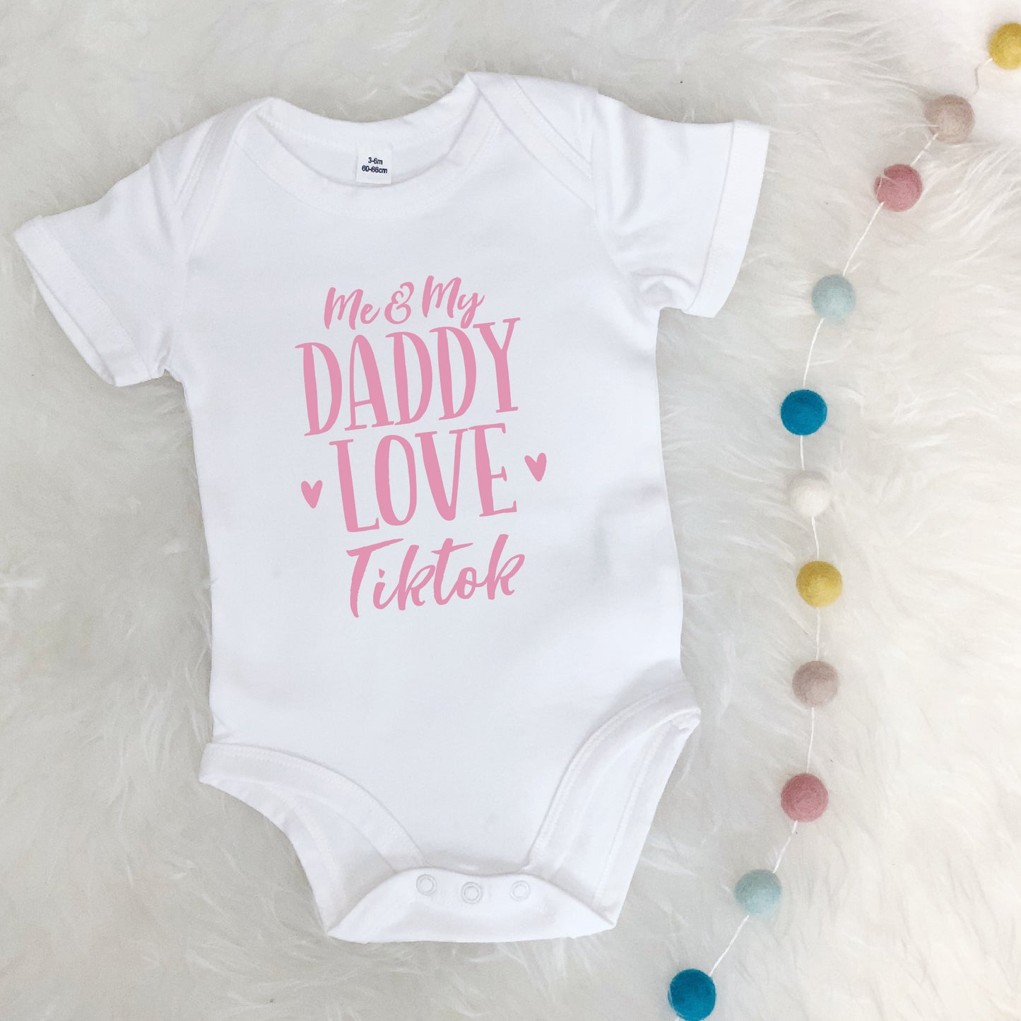 Me And My Daddy Love … Personalised Babygrow - Lovetree Design