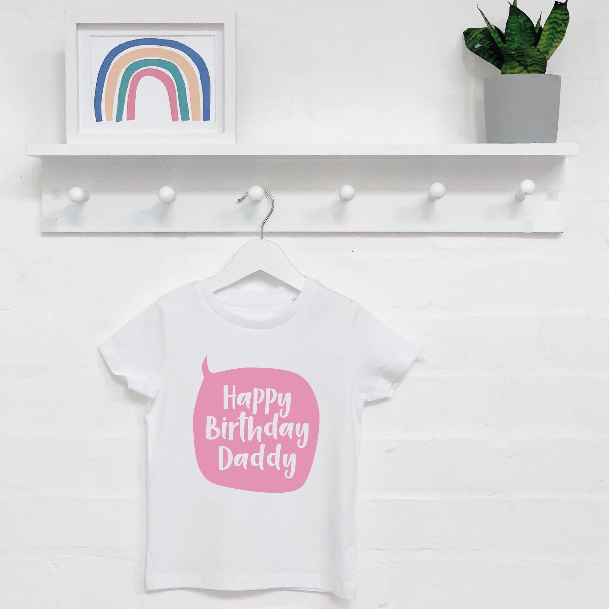 Personalised Happy Birthday Speech Bubble Kids T Shirt - Lovetree Design