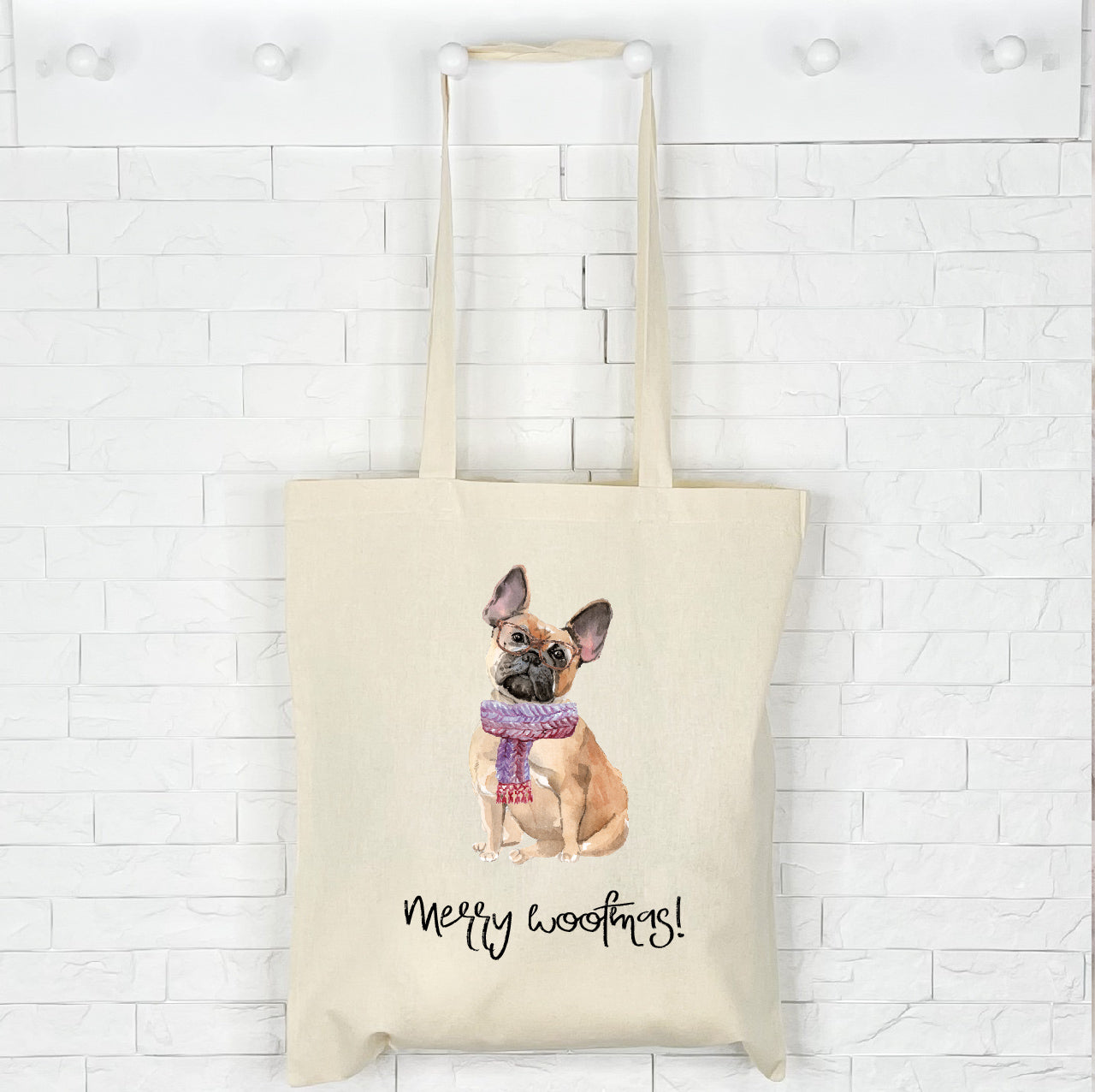 French Bulldog Christmas Tote Bag