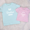 Brother Sister Matching Personalised matching T Shirt Set