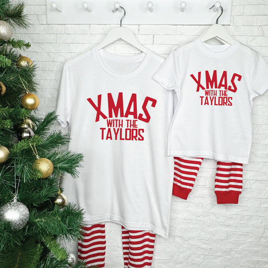 Xmas With The…Personalised Family Pj Set Kid's size