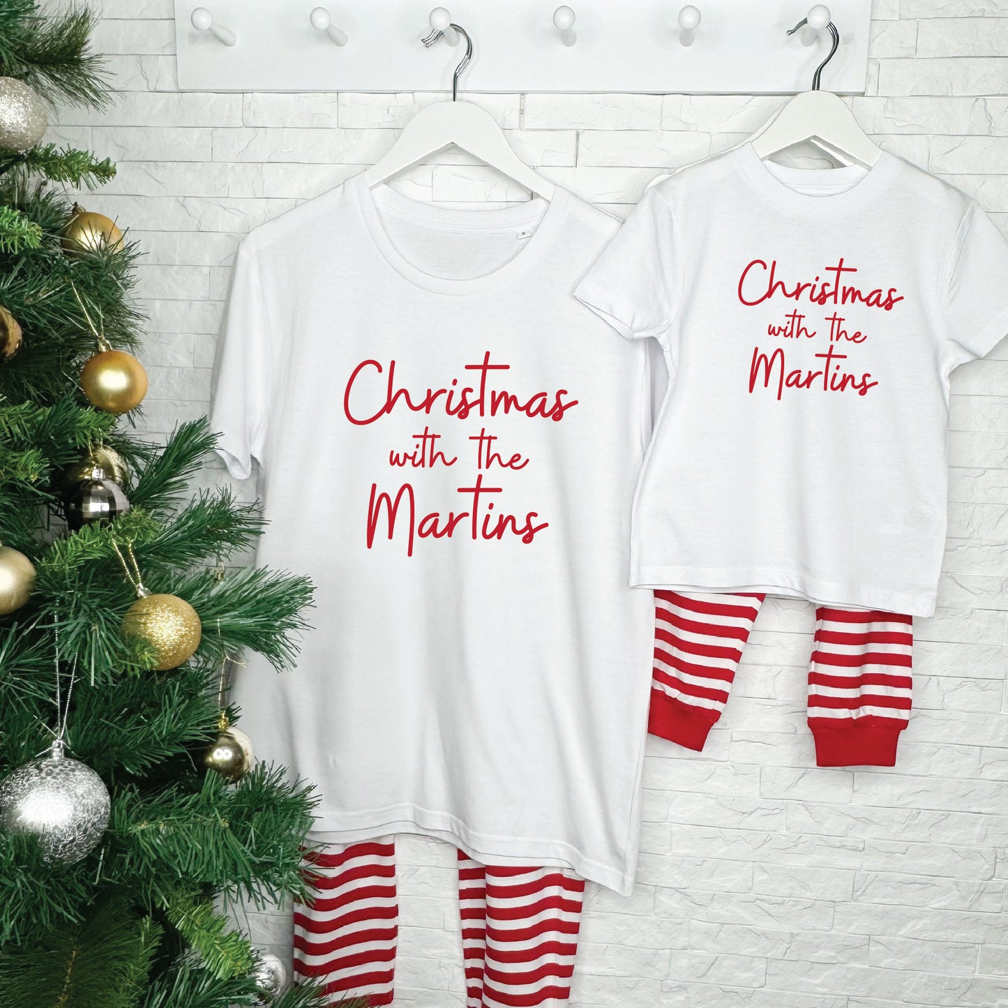 Adult Christmas With The…Personalised Family Pj Set