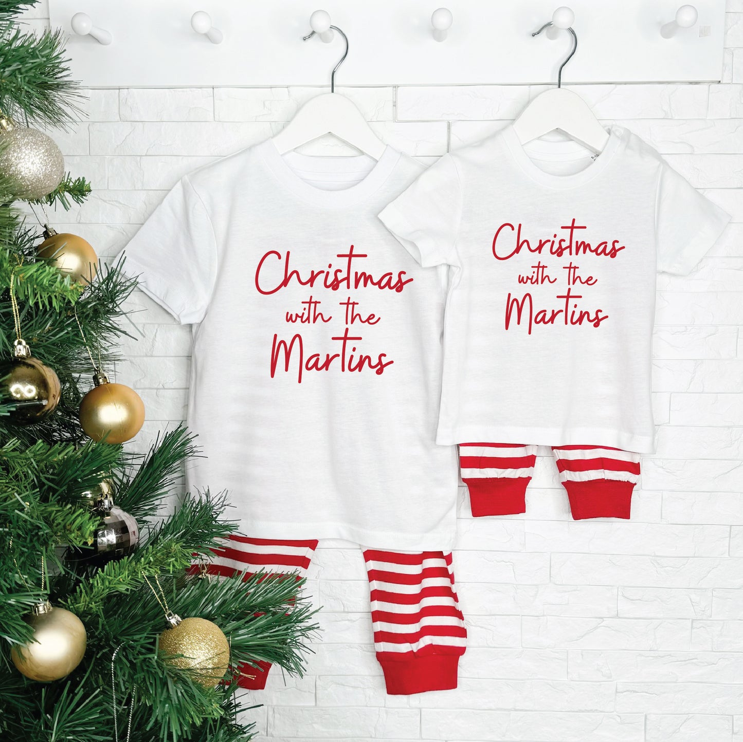 Kid's Christmas With The…Personalised Family Pj Set