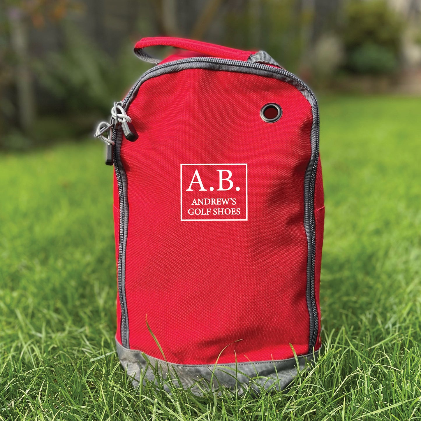 Personalised Golf Boot Bag In Square