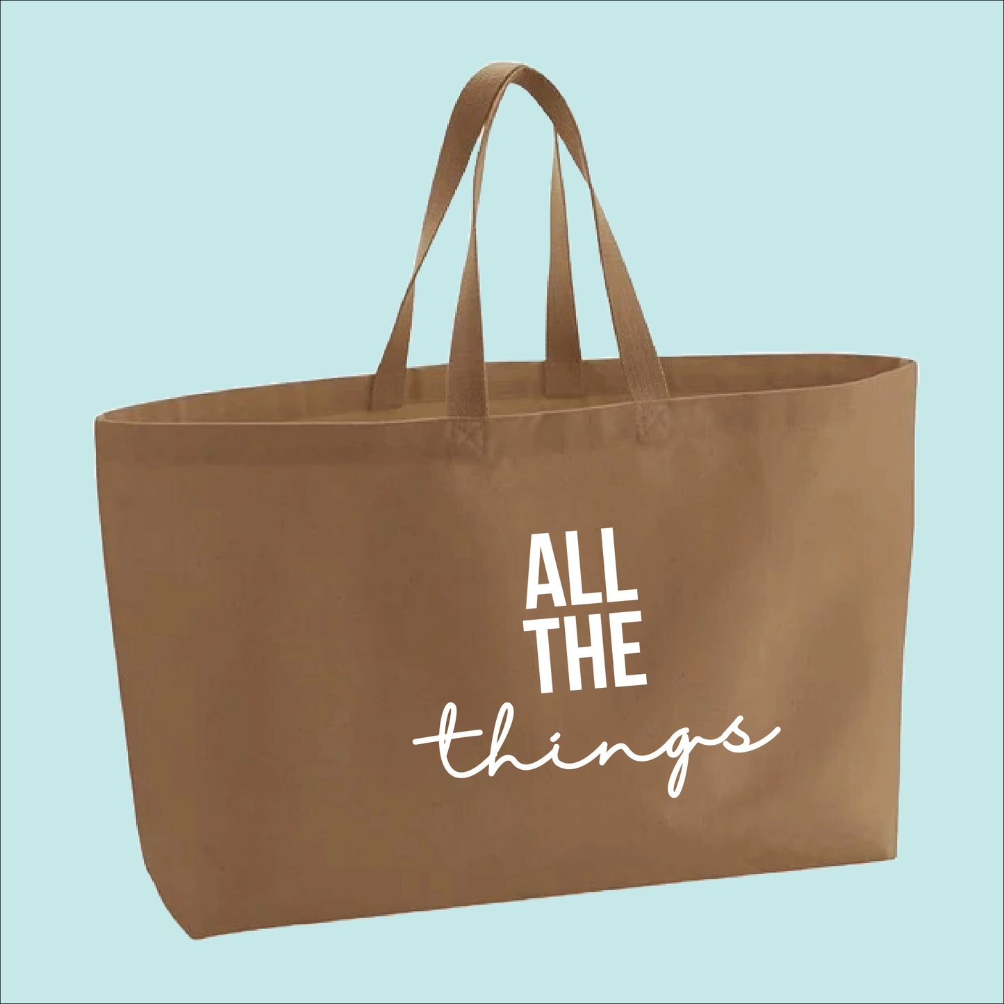 All The Things Premium Canvas Oversized Tote Bag